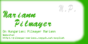 mariann pilmayer business card